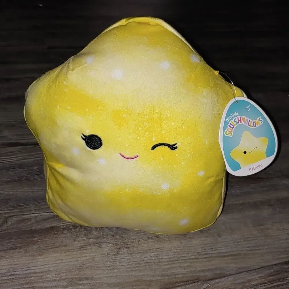 Squishmallows Estrella the Star Official Kellytoy 8 Inch Soft Plush